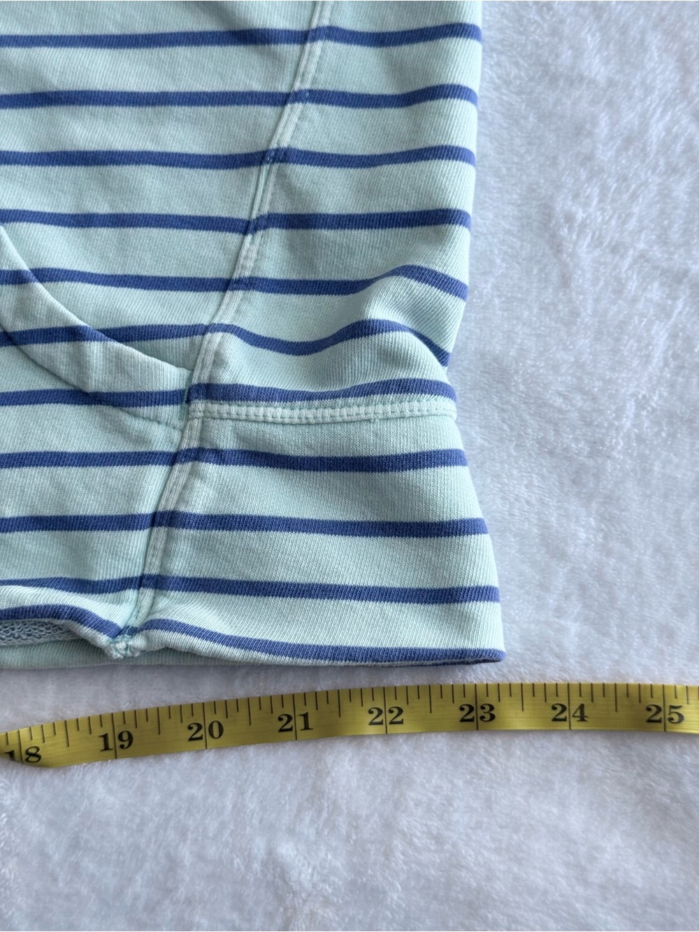 Vineyard Vines Mint Green & Navy Striped Hoodie LG - Picture 12 of 15
